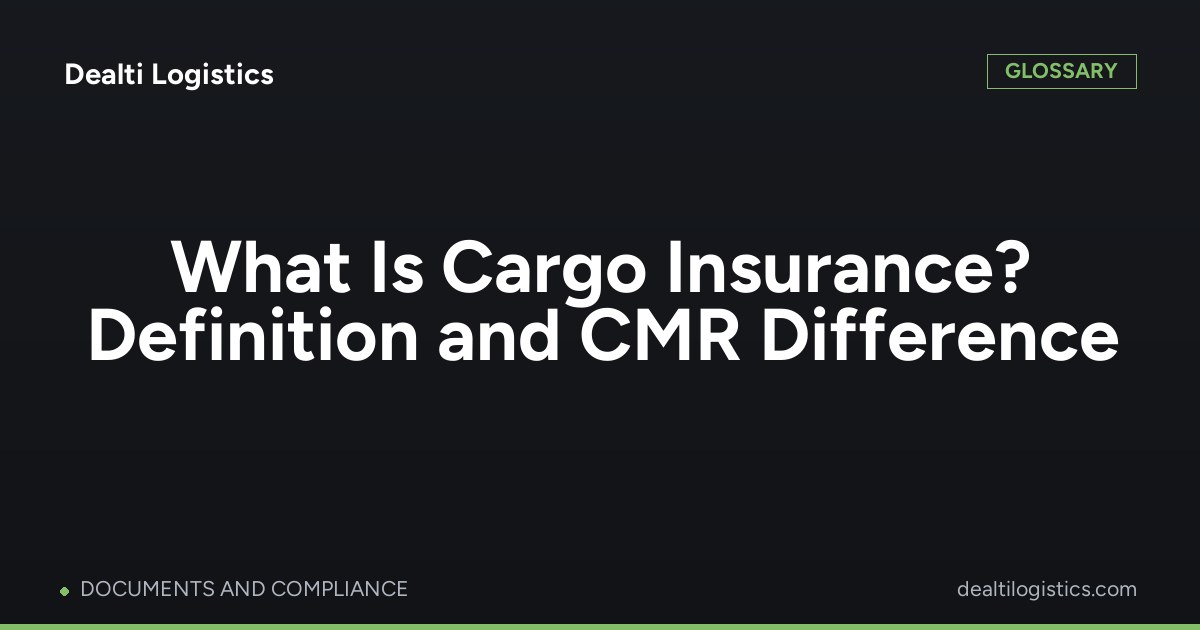 Cargo Insurance