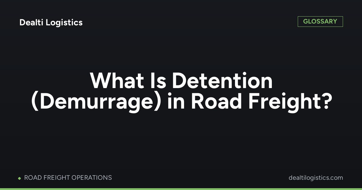 Detention / Demurrage