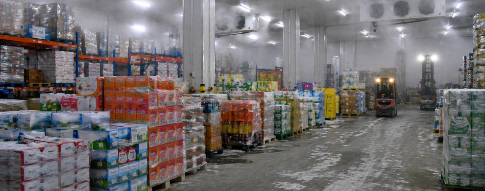 Cold storage warehouse for food and beverage logistics operations