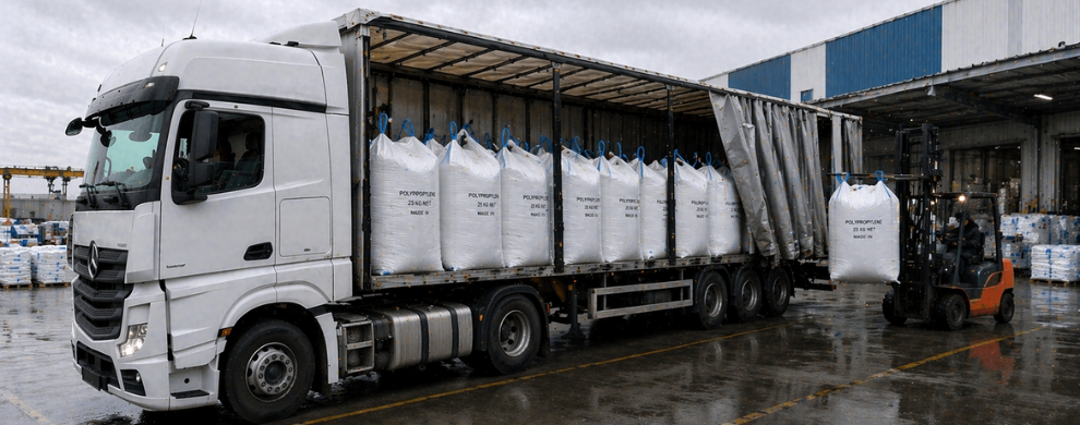 Plastic raw materials and granules transport between Turkey and Central Asia