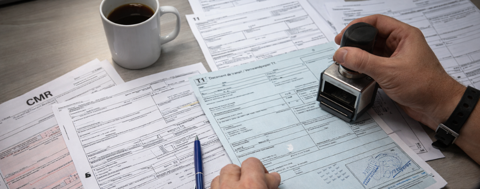 Processing and verification of customs documents for international shipments